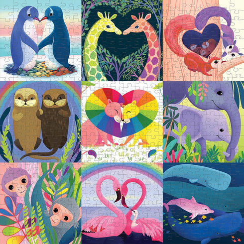 LOVE IN THE WILD 500 PIECE FAMILY JIGSAW PUZZLE - TANIS. KATY